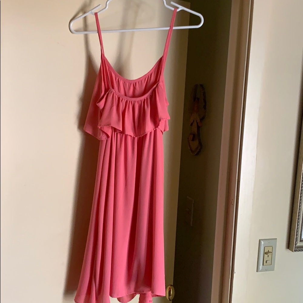 Pink ModCloth midi dress - Picture 2 of 4
